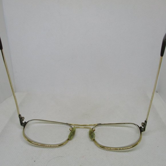 12KGF Eyeglasses 12K Yellow Gold-Filled Aviator Style Eyeglasses Mens Eyeglasses - Picture 8 of 11